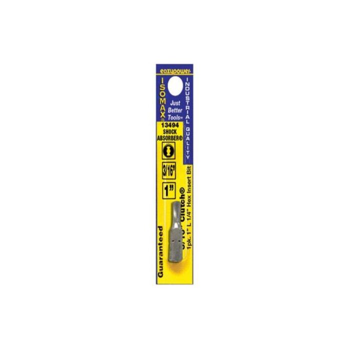 eazypower® 3/16 in Clutch 1 in Insert Bit