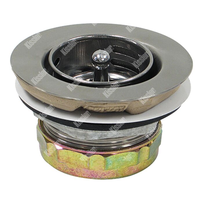 Kissler 1/2 in SS Chrome Small Basket Strainer Assembly