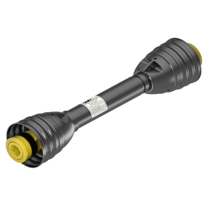 Weasler AB1 series profile PTO drive shaft with a 1 3/8-6 spline spring-lok tractor connection and 1 3/8-6 spline spring-lok implement connection