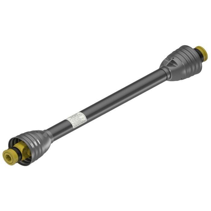 Weasler AB4 series profile PTO drive shaft with a 1 3/8-6 spline spring-lok tractor connection and 1 3/8-6 spline spring-lok implement connection