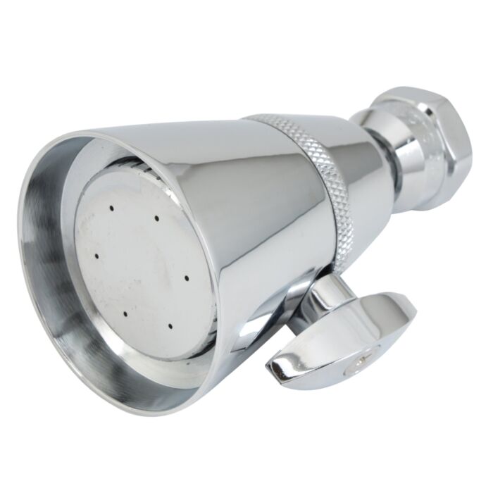 Whedon Elite Series FP4C Shower Head, 2.5 gpm, 1/2 in Connection, Female, Brass, Chrome, 3 in Dia