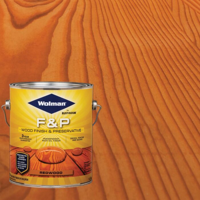 WOLMAN F&P Wood Finish & Preservative (Redwood) 1 gal