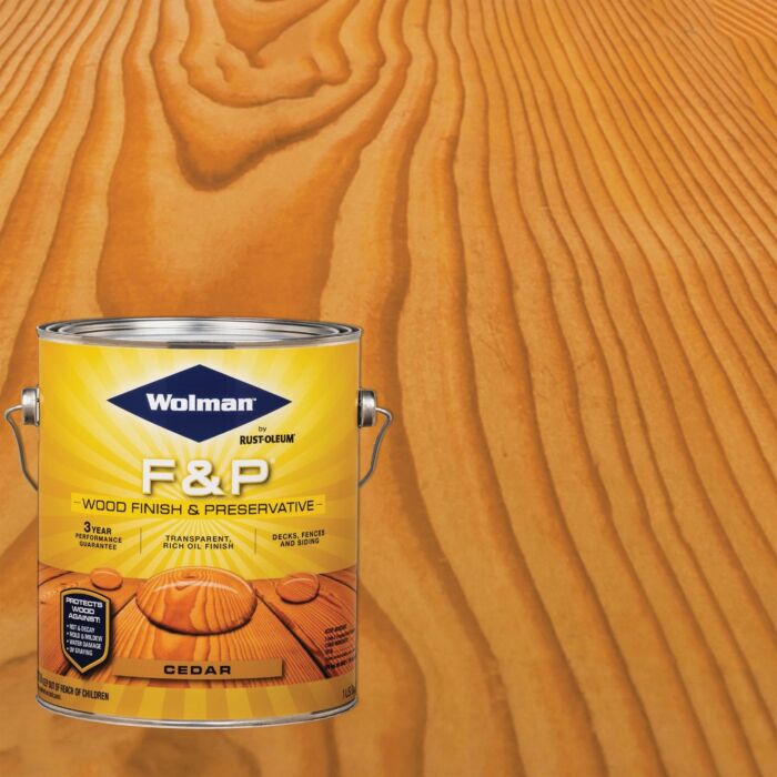 WOLMAN F&P Wood Finish & Preservative (Cedar) 1 gal