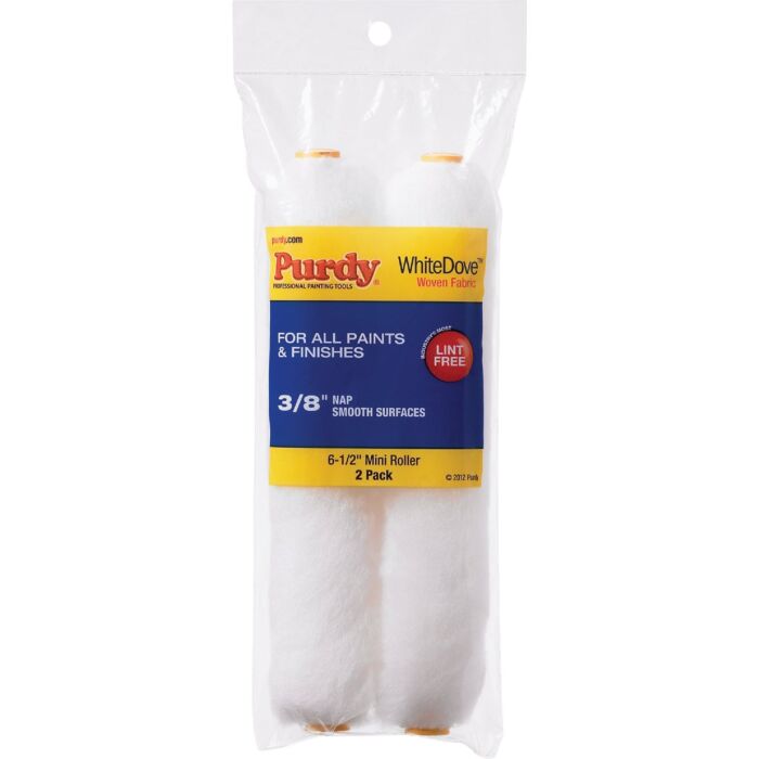 Purdy White Dove 6-1/2 in. x 3/8 in. Nap Woven Fabric Roller Cover (2 pk)
