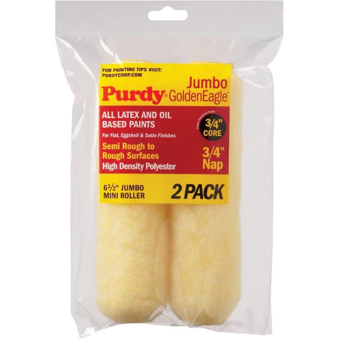 Purdy Golden Eagle 6-1/2 in. x 3/4 in. Nap Mini Roller Cover (2 pk)
