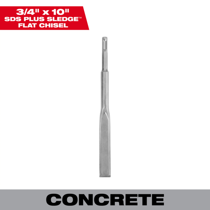 Milwaukee SDS Plus SLEDGE™ 3/4" X 10" Flat Chisel