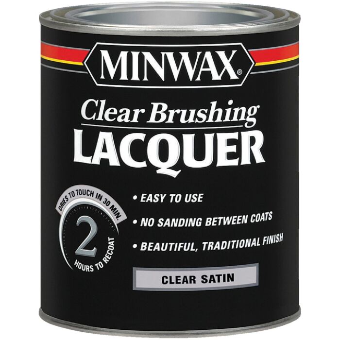 Minwax Brushing Lacquer (Clear Satin) 1 qt
