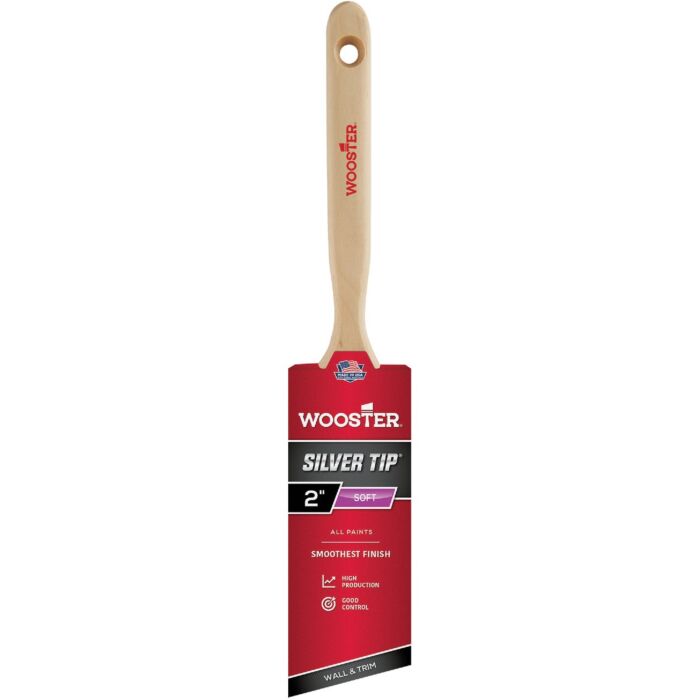WOOSTER Silver Tip 2 in. Angle Sash Brush