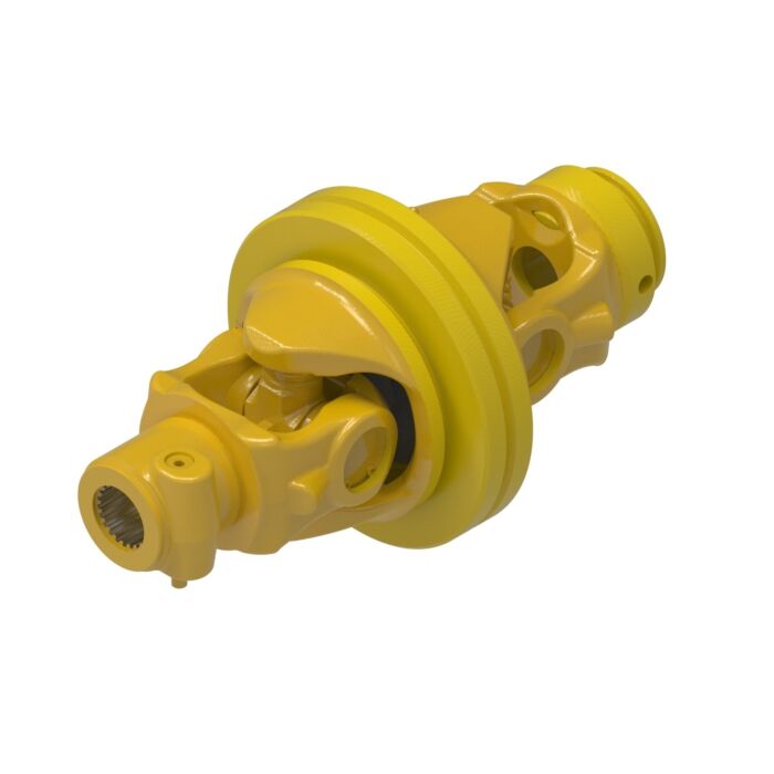 Weasler AW36-80 series CV wide angle universal joint with 1 3/8-21 spline, quick disconnect connection and 51 mm star, roll pin connection