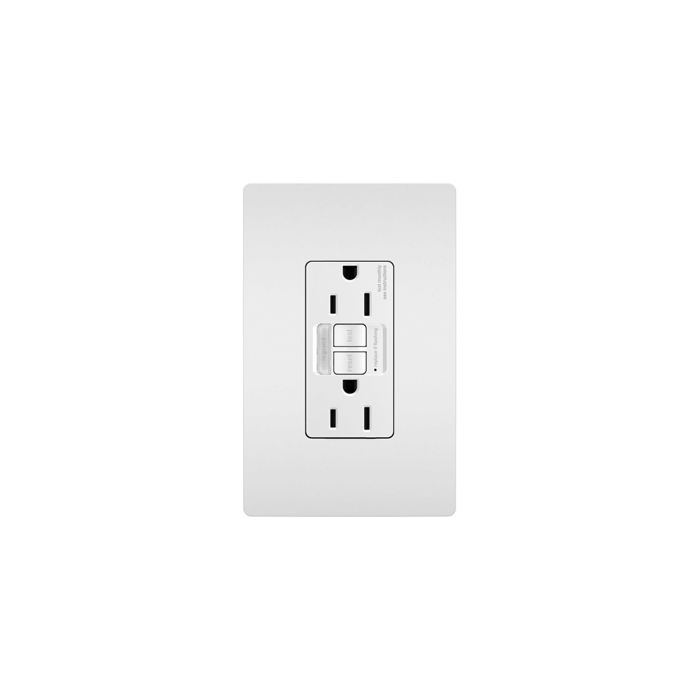 Pass & Seymour Combination Tamper-Resistant 15A Self-Test Night Light/GFCI, White 1597NTLTRWCCD4
