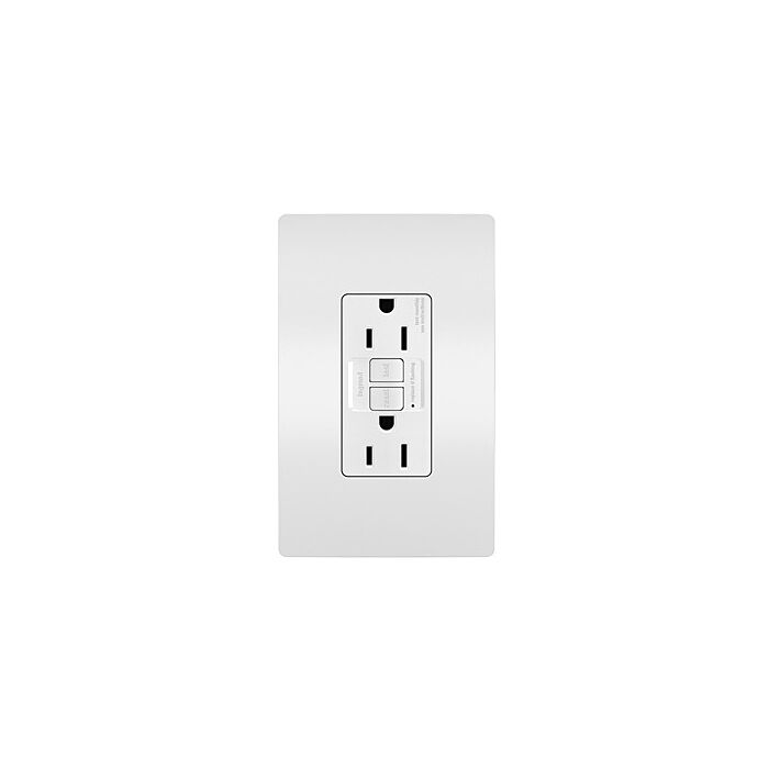Pass & Seymour radiant® 15A Duplex Self-Test GFCI Receptacles with SafeLock® Protection, White