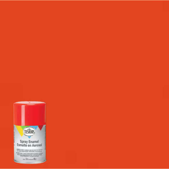 Rustoleum Testors Spray Enamel (Gloss - Competition Orange) 3 oz