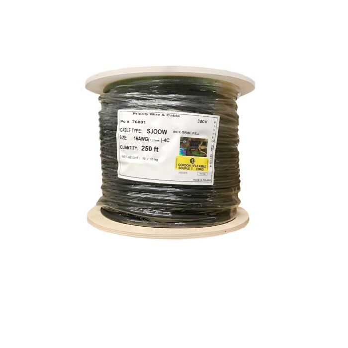 Priority Wire & Cable SJOOW 300 V 10 A Portable Cord