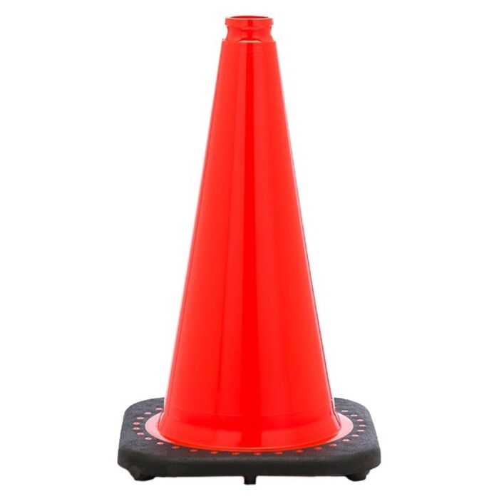 HY-KO JBC Revolution RS Series RS70032C Traffic Safety Cone, 28 in H Cone, Fluorescent Orange Cone