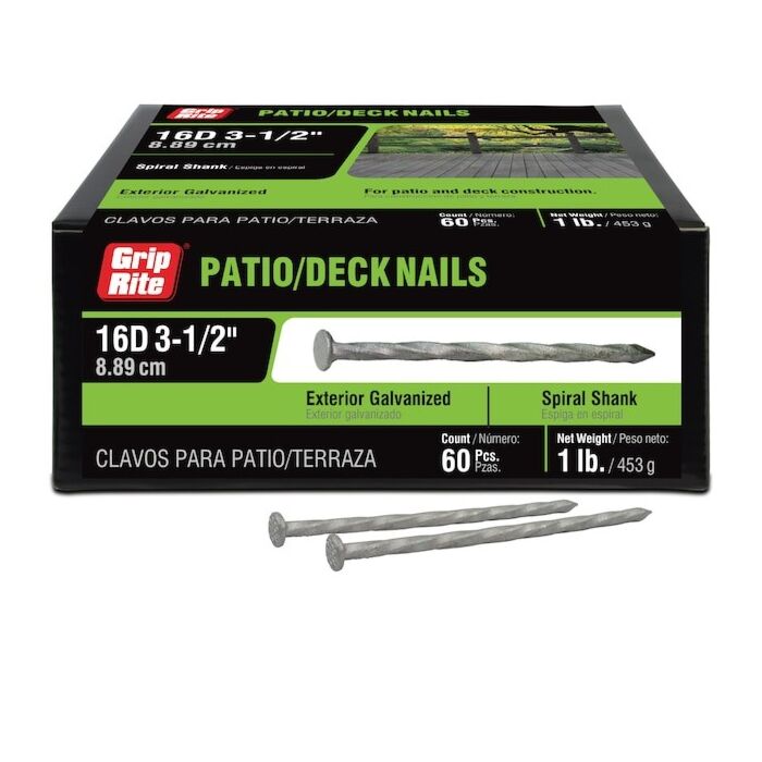 Grip-Rite® 16D 3-1/2 in Flat Patio/Deck Nail