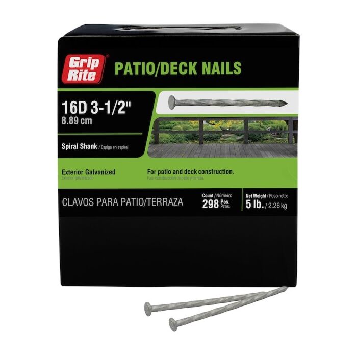 Grip-Rite® 16D 3-1/2 in Flat Patio/Deck Nail