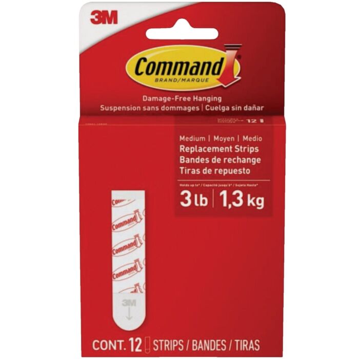 Command Medium Adhesive Strips, 12 Strips