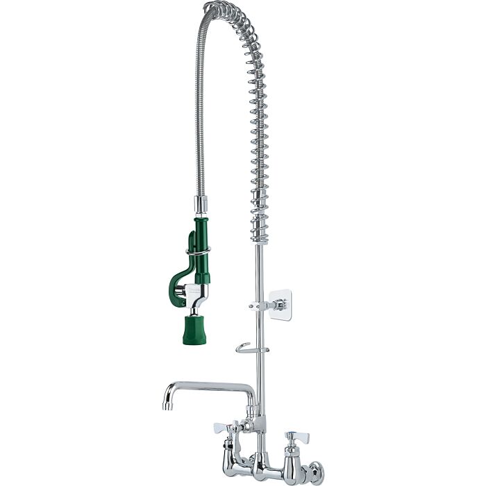 Krowne Royal Series 38 in 1/4 Turn High Performance Ceramic Wall Mount Pre-Rinse Faucet