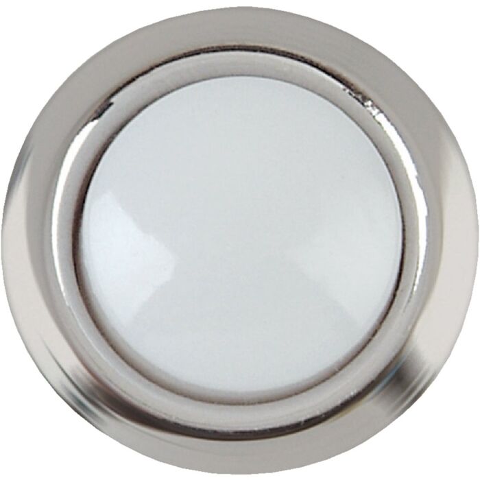 Heath Zenith Wired Silver Round LED Lighted Doorbell Push-Button