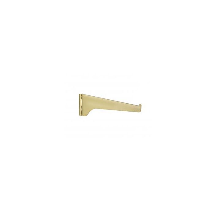 Knape & Vogt 14 in 14 and 16 ga Cold Rolled and Spring Steel Brass-Look Shelf Bracket