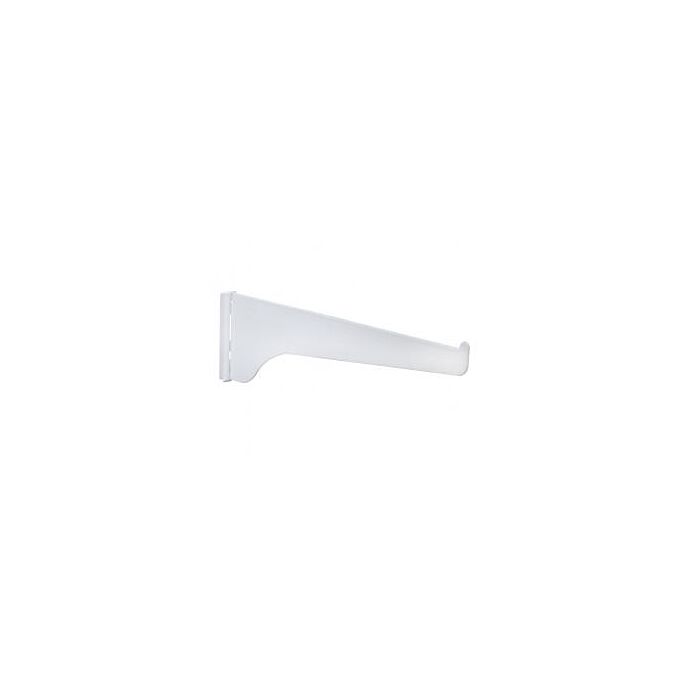 Single Track Shelf Bracket (White) 14 in.