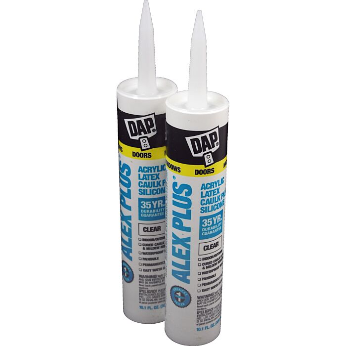DAP Alex Plus All Purpose Acrylic Latex Caulk (Clear) 10.1 oz