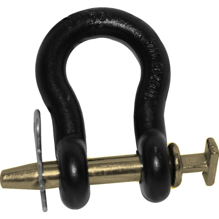 SpeeCo Straight Clevis, 6000 lb Working Load, 3-1/4 in L Usable, Powder-Coated