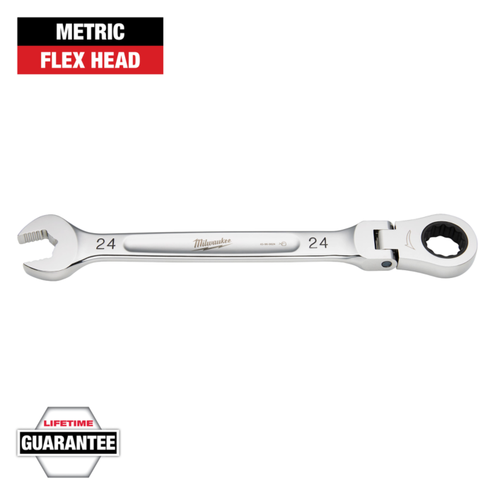 Milwaukee 24MM Flex Head Ratcheting Combination Wrench