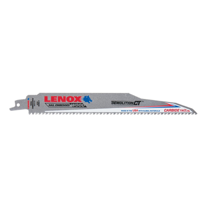 Lenox LENOX 9" x 1" Demolition CT Reciprocating Saw Blades