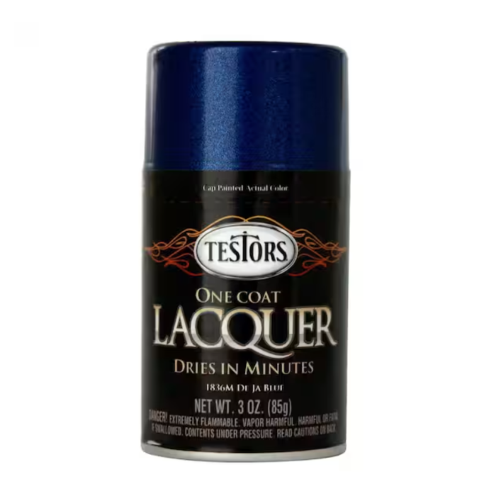 Rustoleum Testors Lacquer Spray Paint (Gloss - Deja Blue) 3 oz