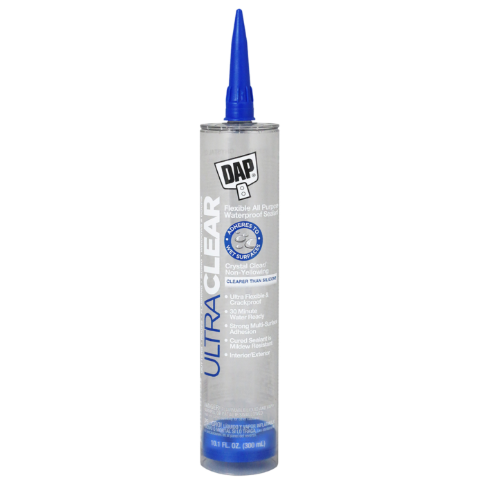 DAP Ultra Clear All Purpose Sealant (Crystal Clear) 10.1 oz