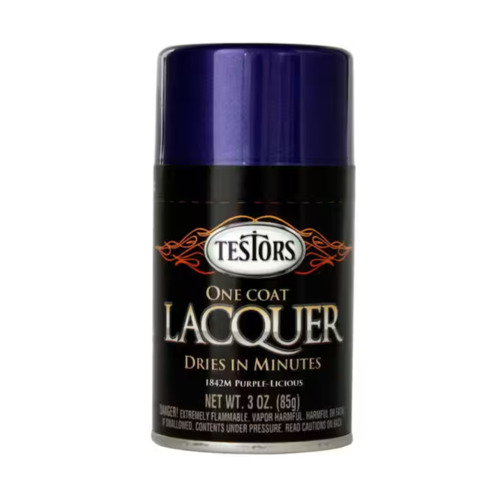 Rustoleum Testors Lacquer Spray Paint (Gloss - Purplelicious) 3 oz