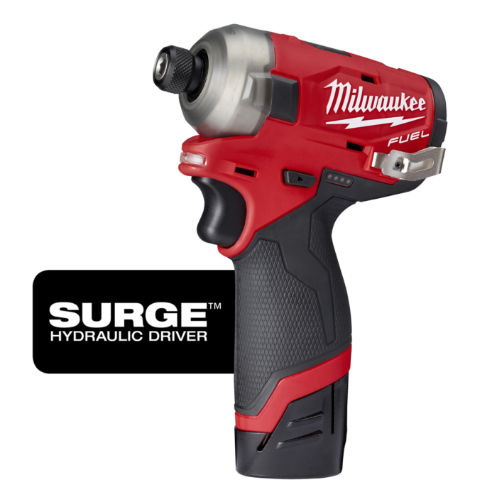 Milwaukee M12 FUEL™ SURGE™ 1/4 in. Hex Hydraulic Driver 2 Battery Kit