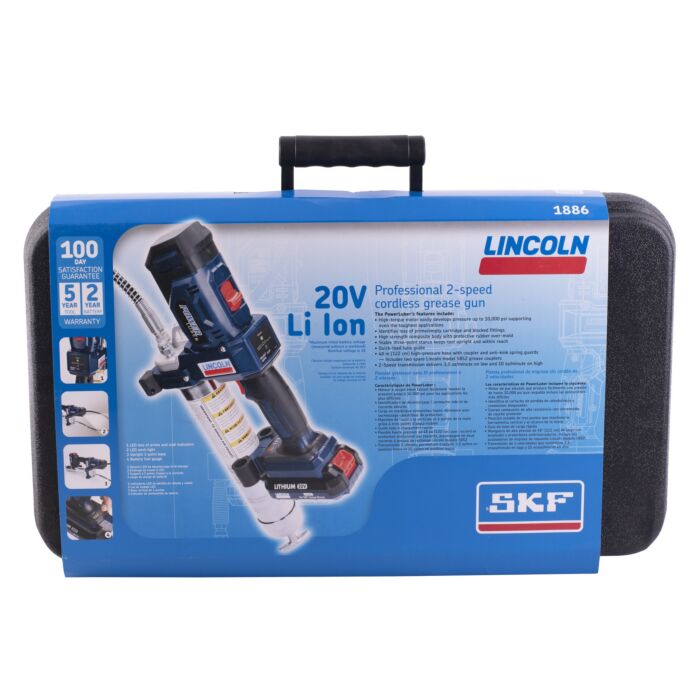 Lincoln Industrial 10000 psi 20 V Lithium-Ion 2-Speed High Pressure Cordless Grease Gun
