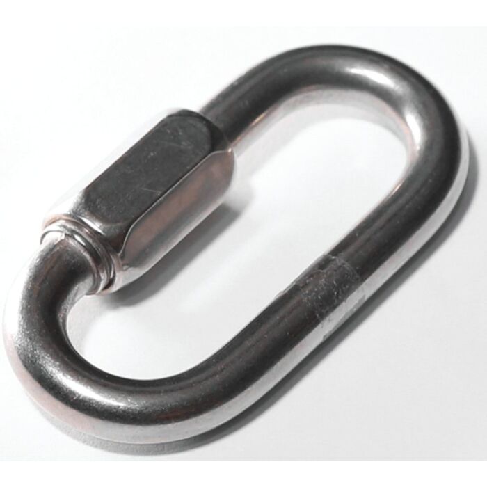 Baron 7350T-1/2 Quick Link, 1/2 in Trade, 2860 lb Working Load, Steel, Zinc