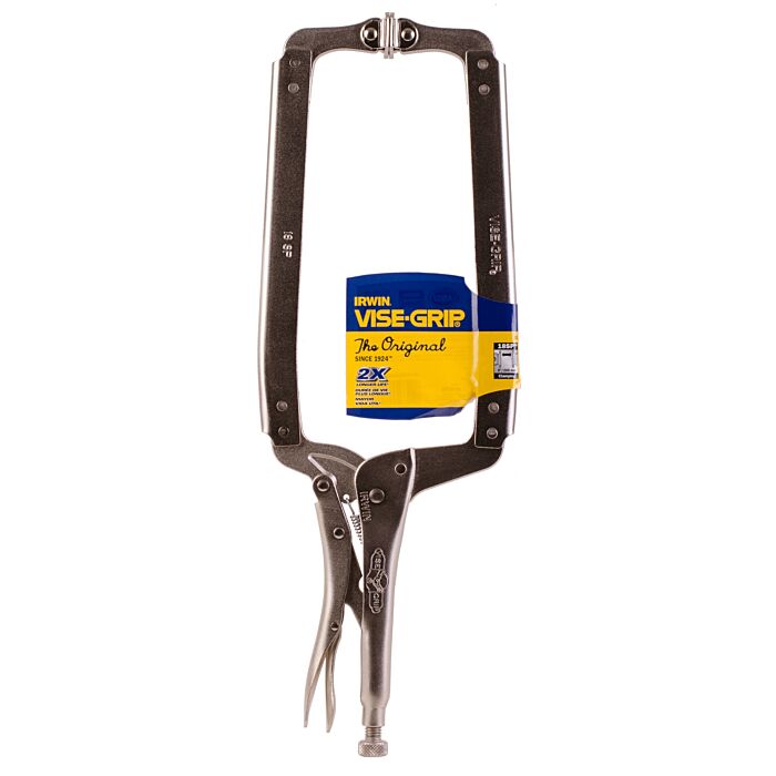 Irwin IRWIN Vise-Grip Original C Clamp, Locking, Swivel Pad Tip, 18-Inch