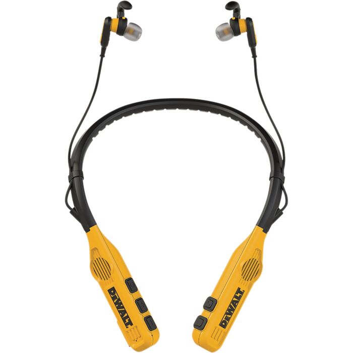 DEWALT Bluetooth Jobsite Pro Max Neckband Earphones w/ Speakers