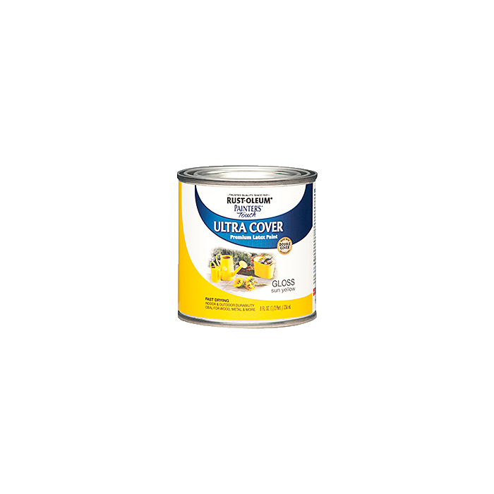 Rust-Oleum Painter's® Touch Ultra Cover - Multi-Purpose Brush-On - Half-Pint - Gloss Sun Yellow