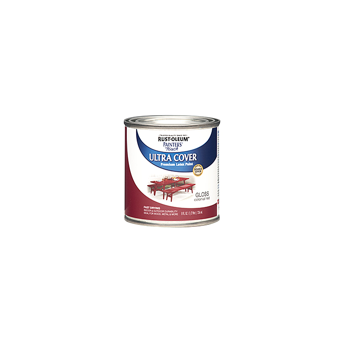 Rust-Oleum Painter's® Touch Ultra Cover - Multi-Purpose Brush-On - Half-Pint - Gloss Colonial Red