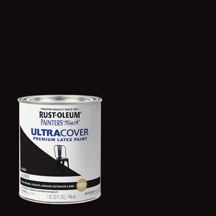 Rustoleum Painter's® Touch Ultra Cover Multi-Purpose Brush-On (Gloss - Black) 1 qt