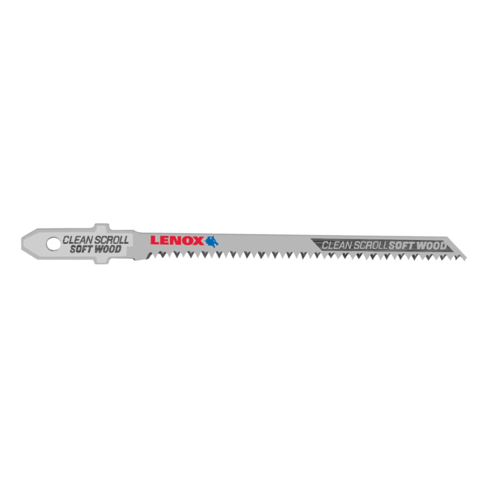 Lenox LENOX T-Shank Scroll Cutting Jig Saw Blade, 3 1/2" X 7/32" 20 Tpi, 3 Pack