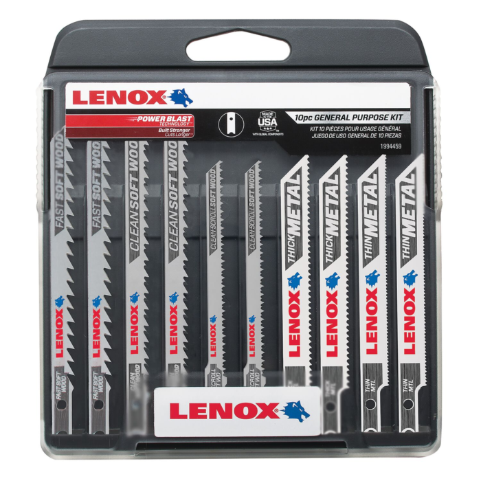Lenox U-Shank General Purpose Jigsaw Kit (10pc)