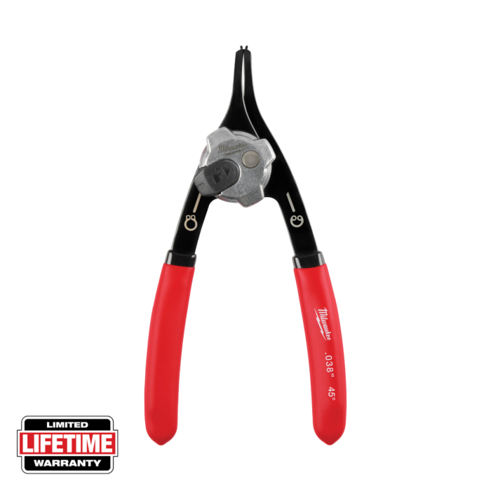 MIlwaukee .038" Convertible Snap Ring Pliers - 45°