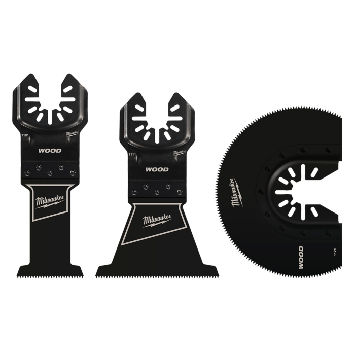 Milwaukee OPEN LOK HCS Wood Multi Tool Blade Variety Pack 3PC