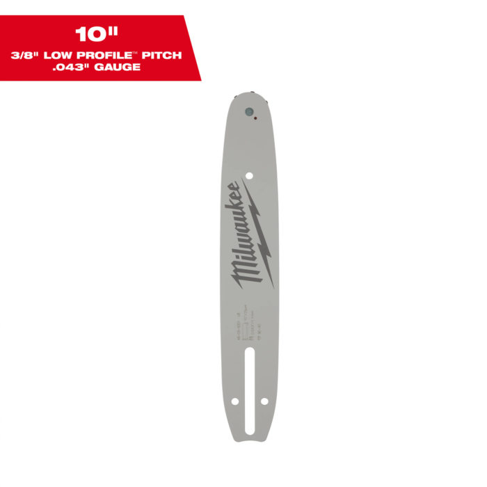 Milwaukee 10" 3/8" LOW PROFILE™ Pitch, .043" Gauge Guide Bar