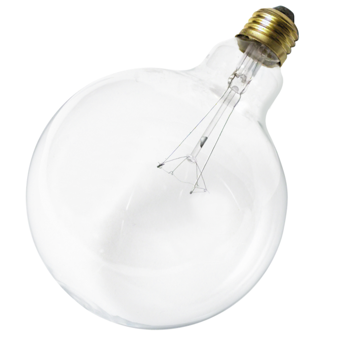 Satco 60 Watt G40 Incandescent - Clear - 4000 Average rated hours - 580 Lumens - Medium base - 120 Volt