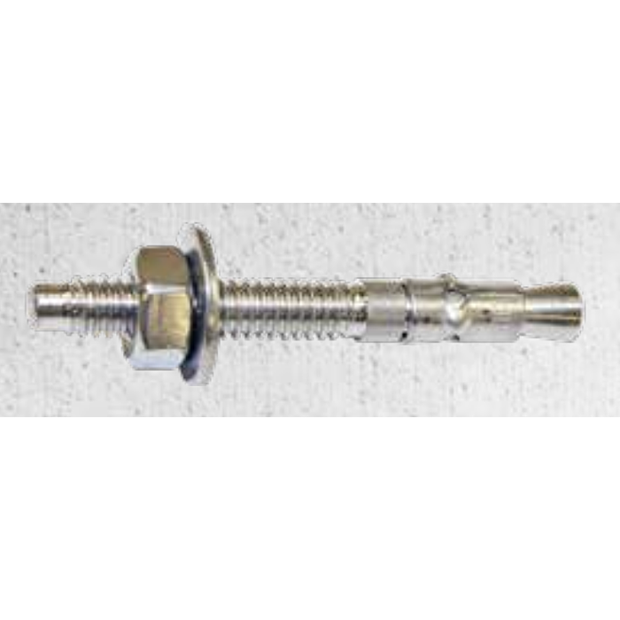 Wedge Anchor, Zinc Finish, CR+3, 5/8"-11 Thread, 12" Length