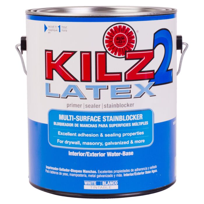 KILZ Latex Interior/Exterior Sealer Stain-Blocking Primer - 1 Gal - White