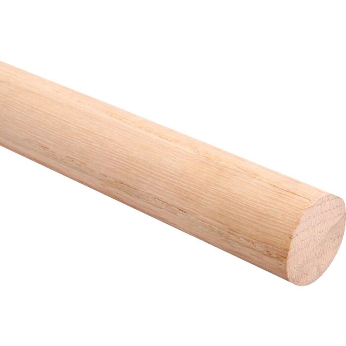 John Sterling Closet-Pro 8 Ft. x 1-5/16 In. Red Oak Closet Rod, Unfinished