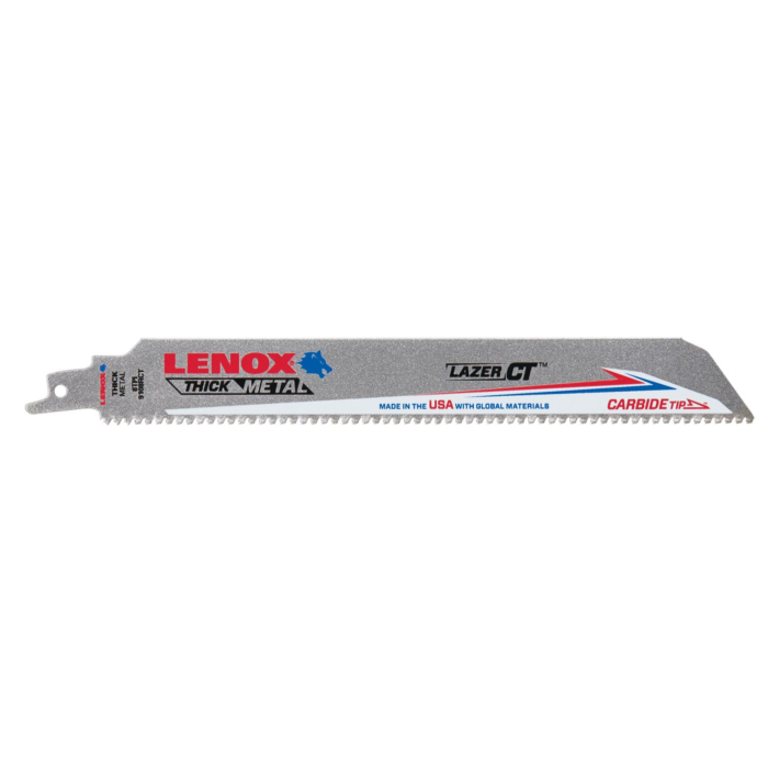 Lenox Lazer CT Carbide Tipped Reciprocating Saw Blades - 9 in. x 1 in.